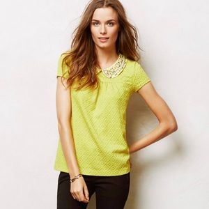 Anthropologie Postmark Cassandra Jacquard Top